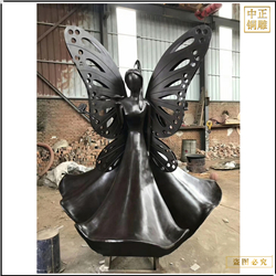 園林景觀(guān)抽象人物雕塑