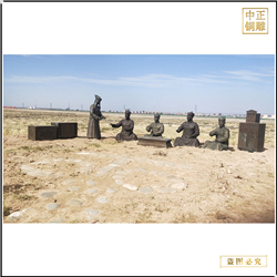 景觀(guān)人物雕塑鑄造 