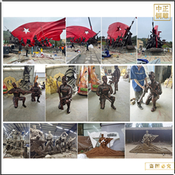 抗日人物銅雕塑鑄造廠(chǎng)家