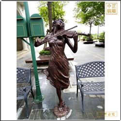 景觀(guān)拉琴人物雕塑銷(xiāo)售 