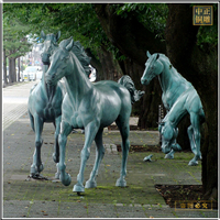 景觀(guān)銅雕馬雕塑
