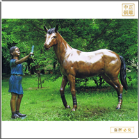 景觀(guān)小品銅馬雕塑