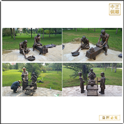 景觀(guān)古代人物雕塑