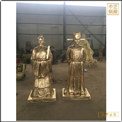 銅雕廠(chǎng)家鑄造古代人物雕塑