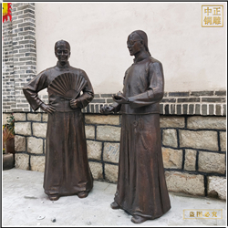景觀(guān)古代人物雕塑