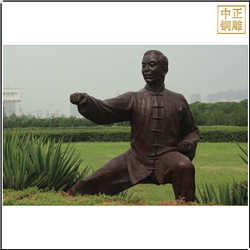 打太極景觀(guān)人物雕塑