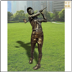 打高爾夫人物景觀(guān)雕塑
